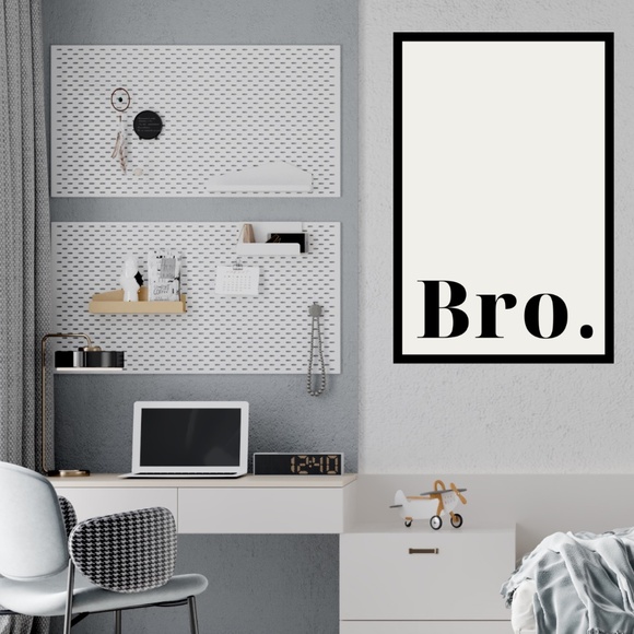 Bro. Quote Bedroom Man Cave Garage Bathroom Teen Wall Art Print - Unframed 12x18 - Picture 2 of 5